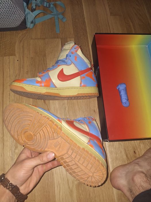 Nike Dunk High 1985 "Orange Acid Wash"