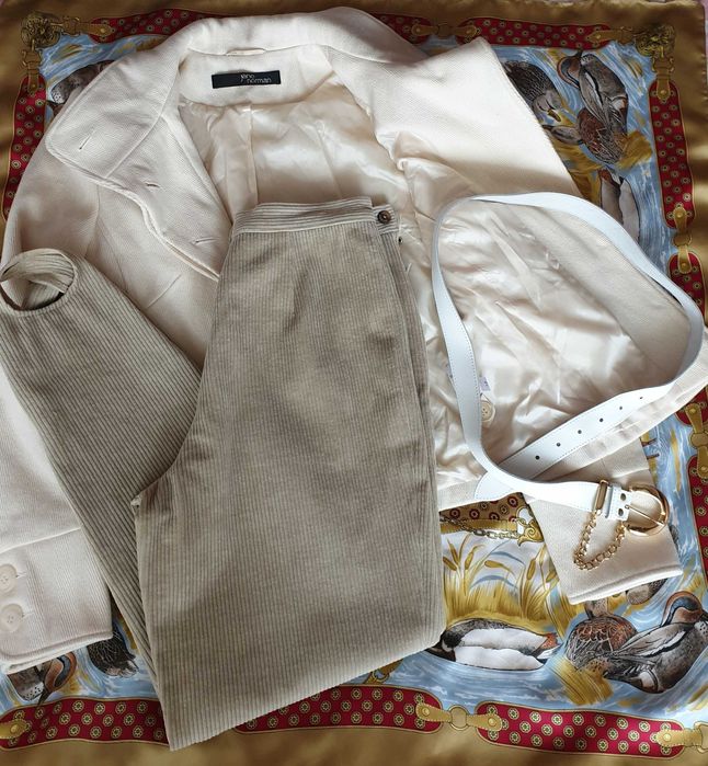 Jacheta sacou crem mix lana