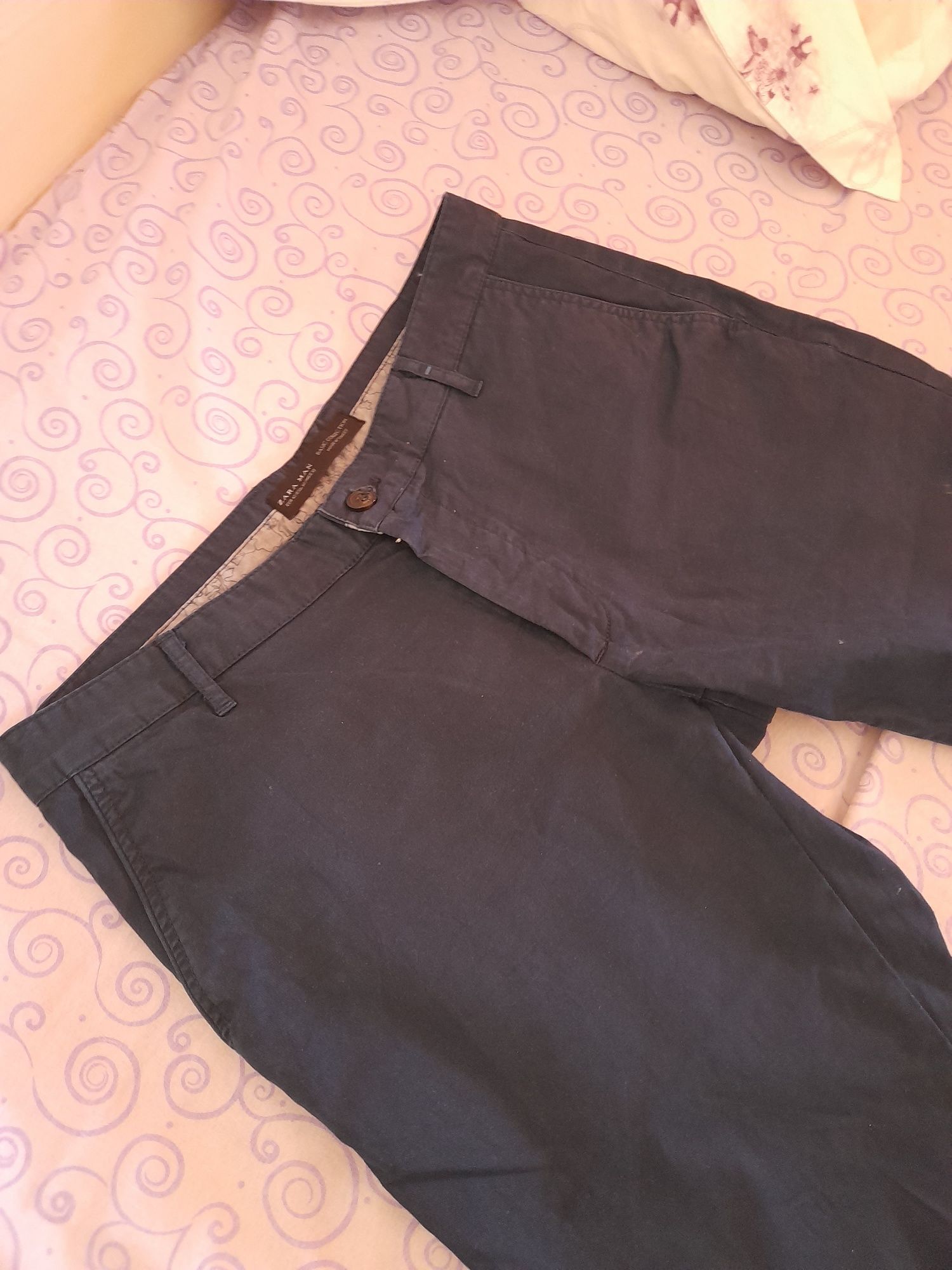 pantaloni blugi barbati chino chinos zara slim fit ca noi