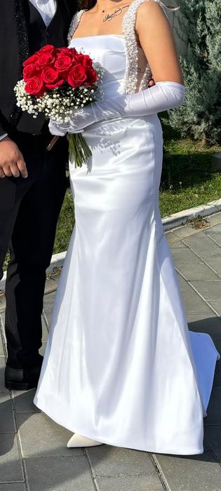 Rochie mireasa tafta