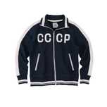 Темно-синий спортивный костюм СССР для мужчин стильное решение