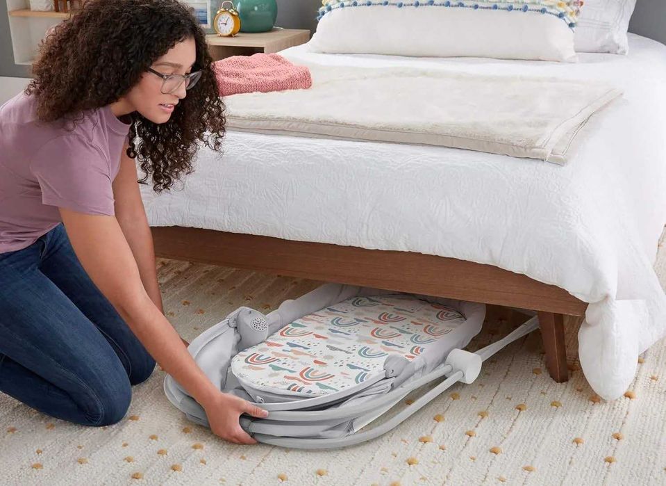 Сгъваема бебешка кошара кошче люлка Fisher Price с вибрации музика