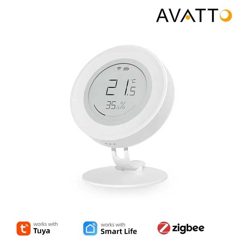 Avatto ZWSH16 Zigbee сензор за температура и влажност с E-ink дисплей