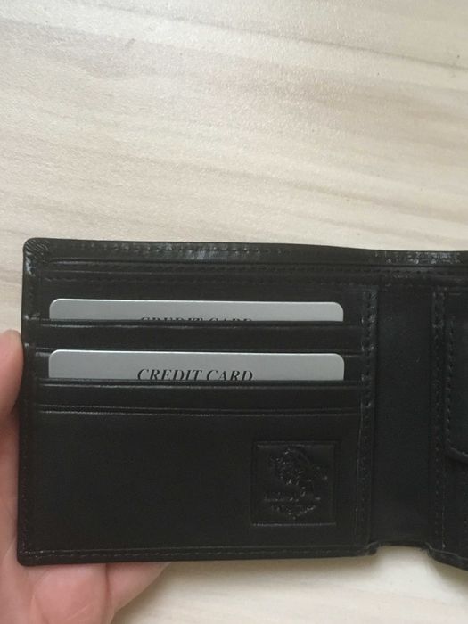 Мъжки портфейл АРТ-93 от Естествена кожа (Черен с 10 разделения)