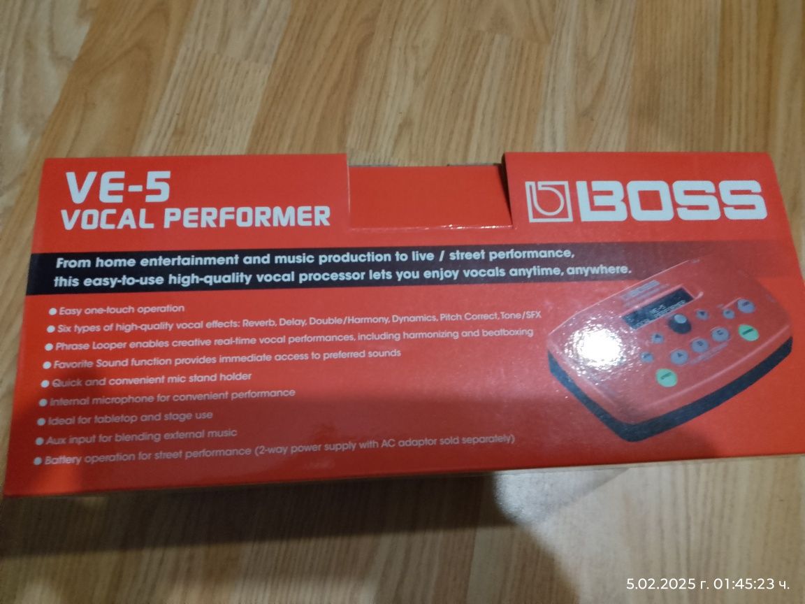 Вокалист Boss ve 5