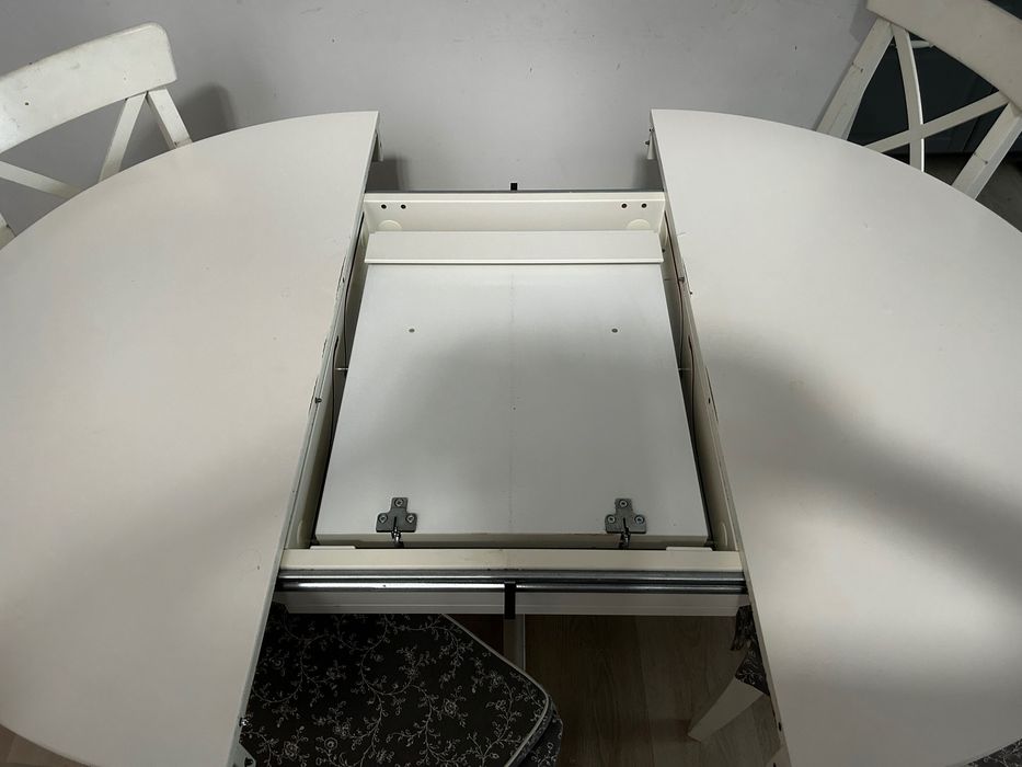 INGATORP
Masă extensibilă, alb, 110/155 cm