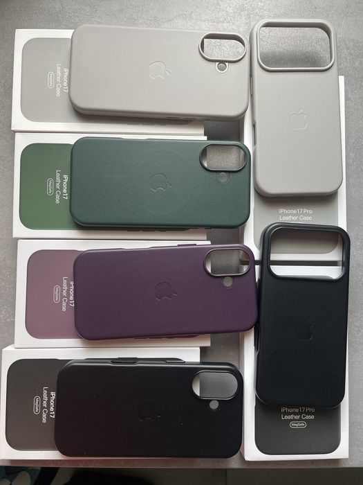 Huse piele Magsafe pentru iPhone 17, 16 & 15 Max/Pro/Plus