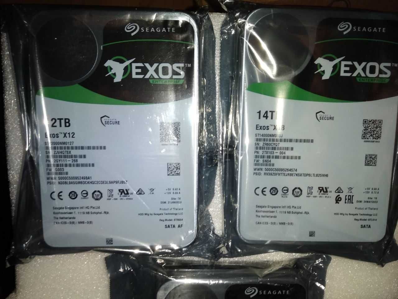 Новый жесткий диск Seagate Exos 14 Tb и 12 Tb для видеонаблюдения и ПК