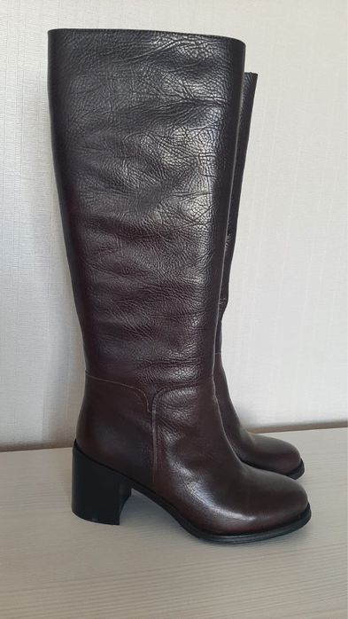 Сапоги кожаные, 38 размер