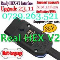 Real Hex-V2 ARM 429 Tester VCDS 23.11.00 Engleza Update Placa 35V 2024