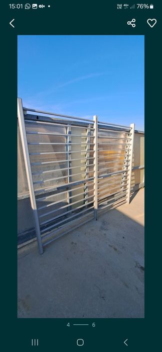 Panouri terasa, panouri balustrada, panou aluminiu, panou mana curenta