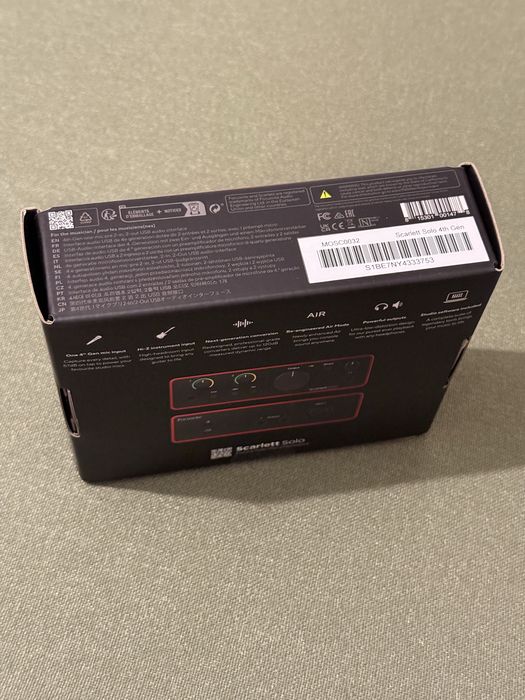 Scarlett Solo Gen 4 nou sigilat