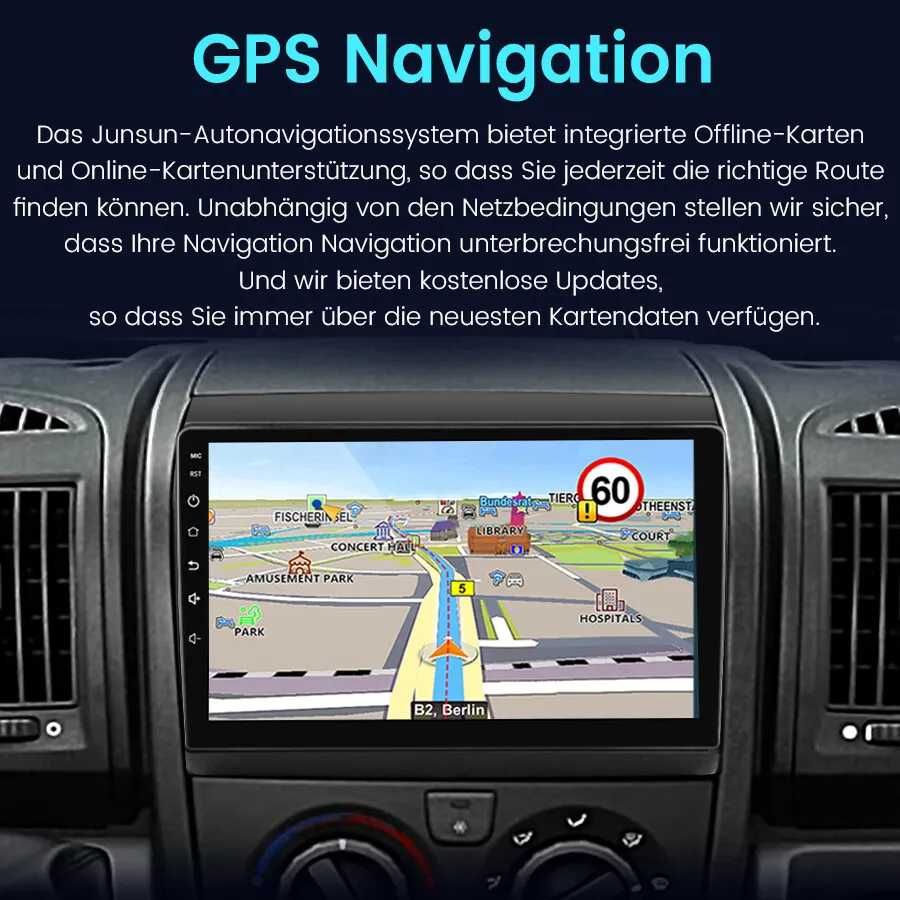 Мултимедия Android Fiat Ducato Peugeot Boxer Citroen Jumper навигация