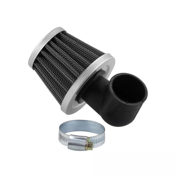 Спортен филтър за мотоциклет 90°- Черен