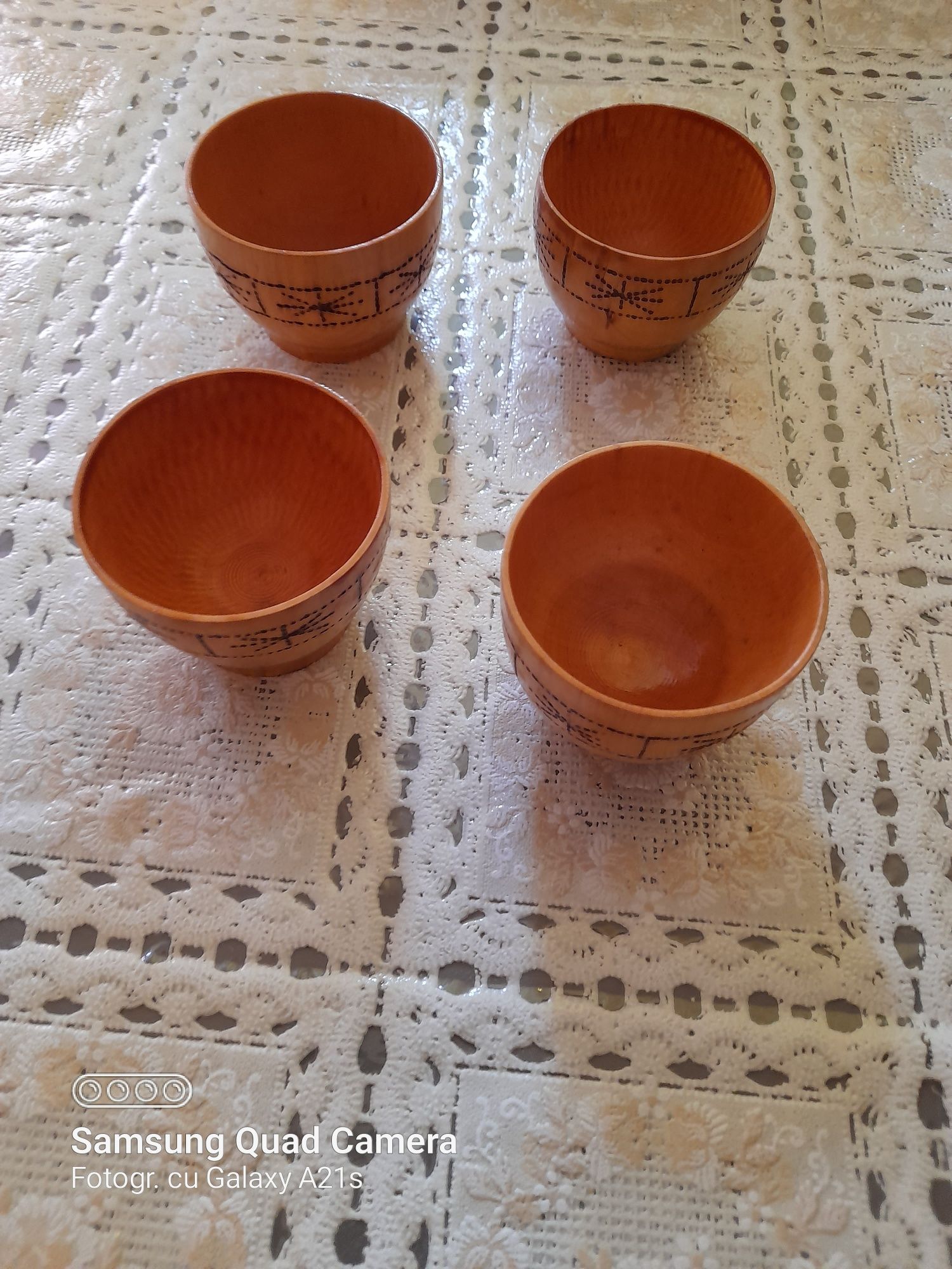 Set pahare cristal+ set serviciu de cafea portelan