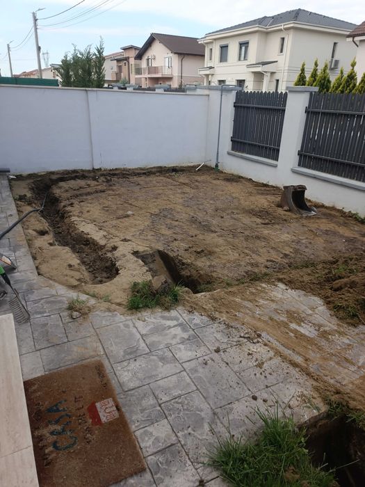 Săpături șanțuri, utilități, fosă, nivelare, inchiriez miniexcavator