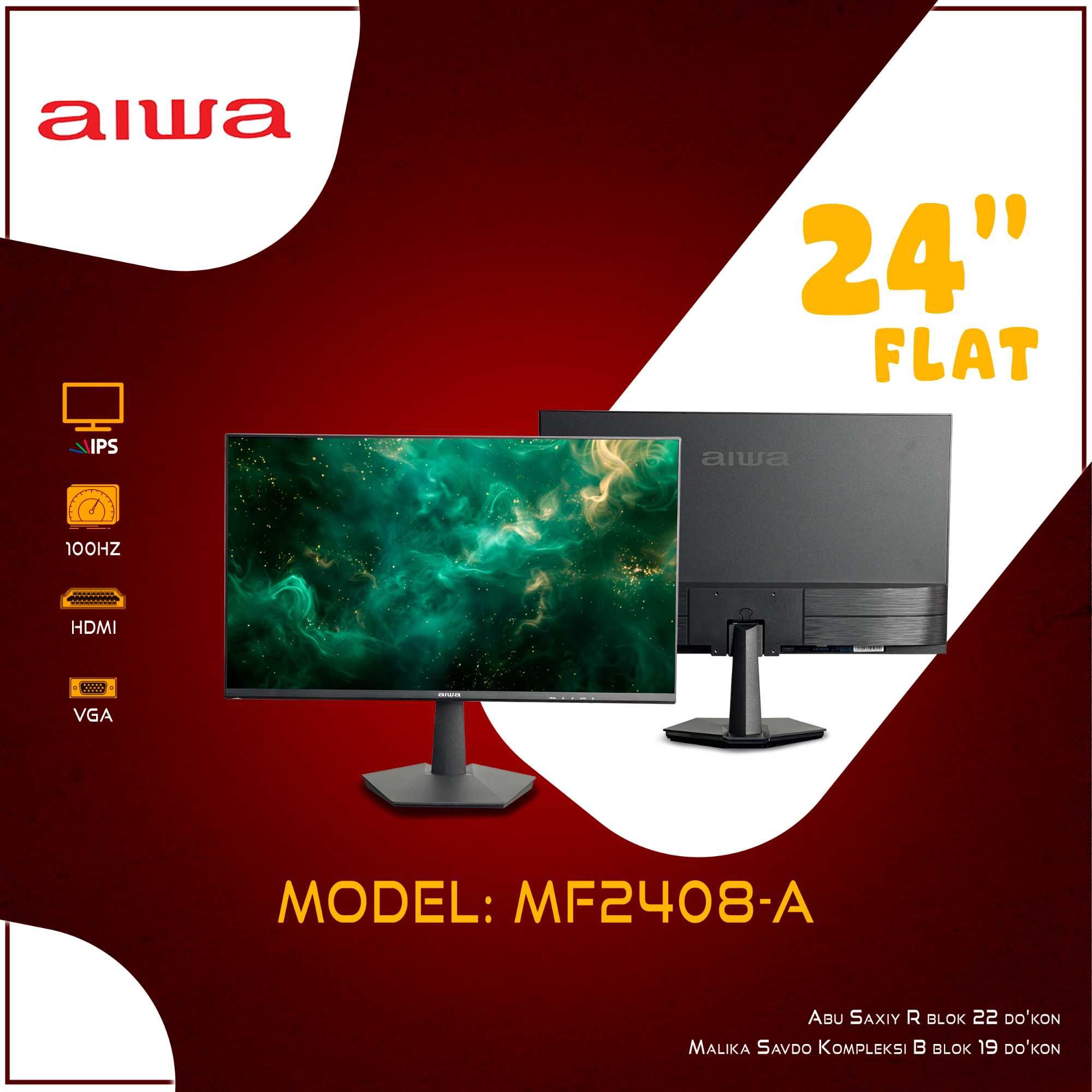 aiwa Monitorlari 24" 27" 32"diaganalli 100Hz-180Hz-240Hz Мониторы Aiwa