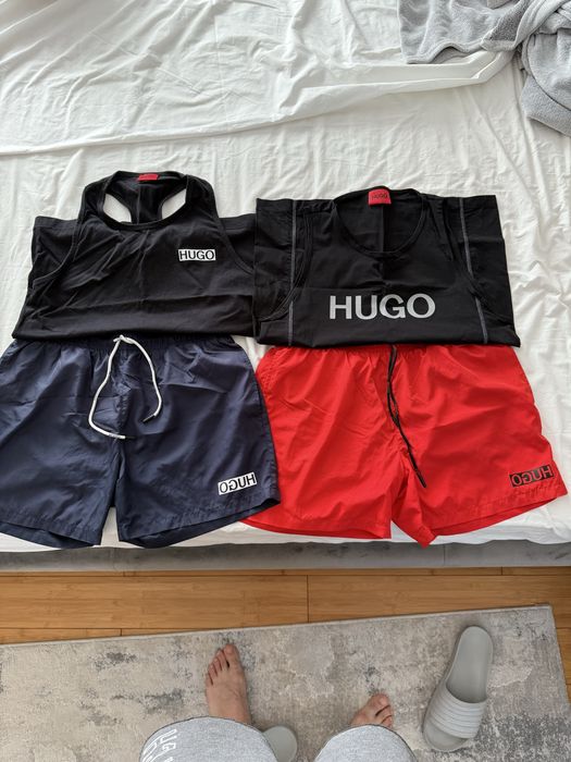 2 seturi de plaja Hugo Boss originale !!! impecabile !!