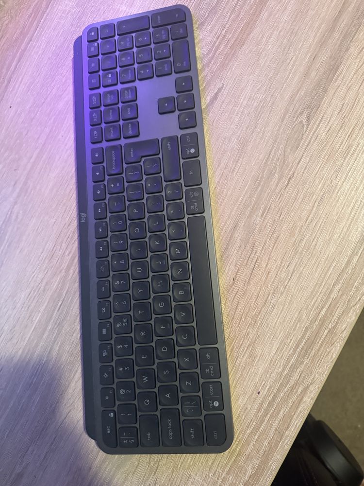 Клавиатура Logitech - MX Keys S, безжична, Graphite