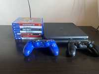 PS4 Slim 1 TB cu doua console si jocuri