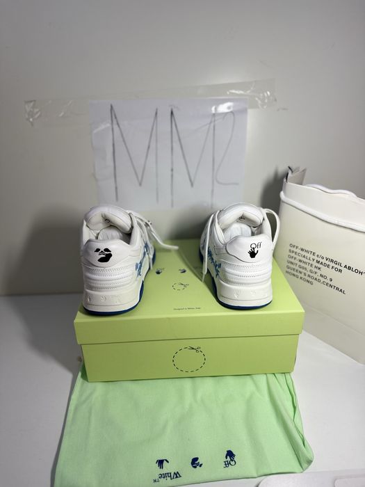 Adidasi sneakers off white ‘’for walking’’ blue shoes