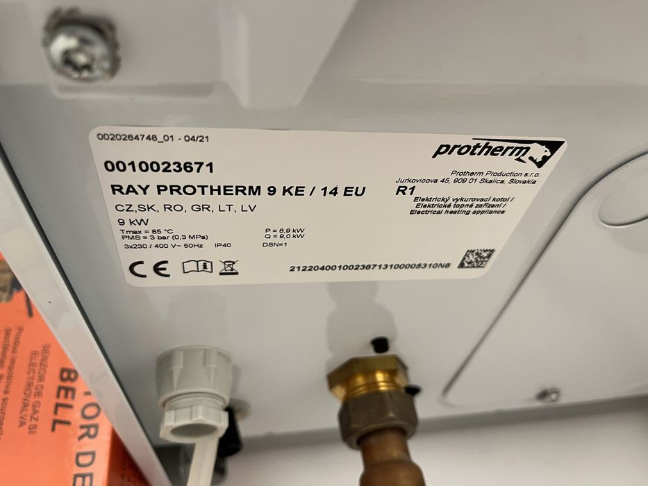 Vand centrala Protherm Rat 9KE/14 EU-9 KW, folosita 2 sezoane