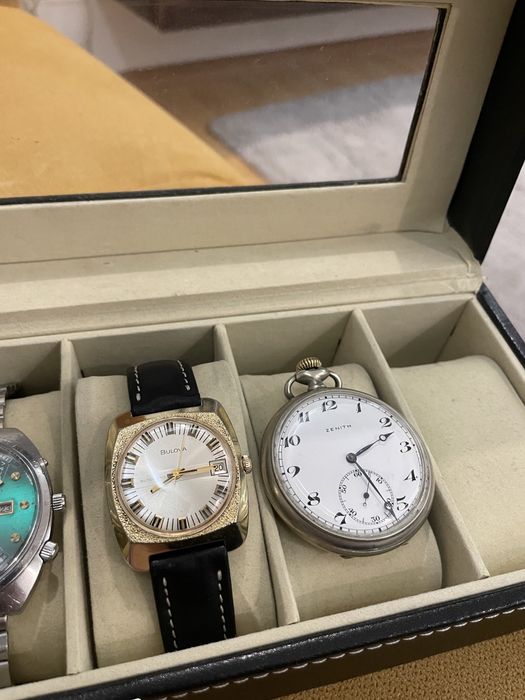 Lot 4 ceasuri Zenith , Bulova , Orient , Rodania