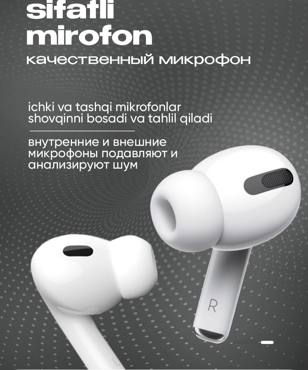 Наушники беспроводные Pods Pro 2 ANC c шумоподавлением, для iPhone и A