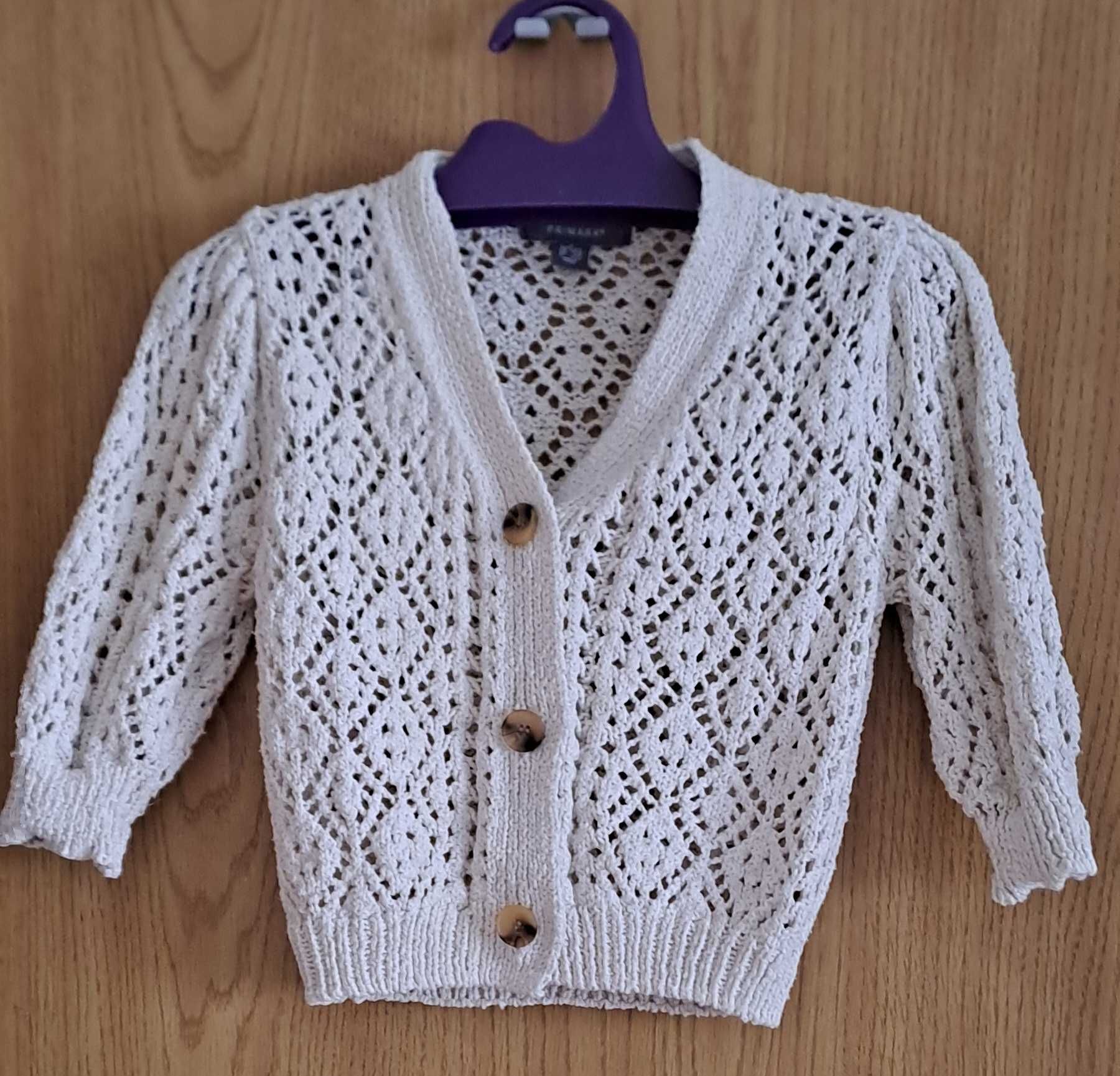 Vestă tricot dantelat