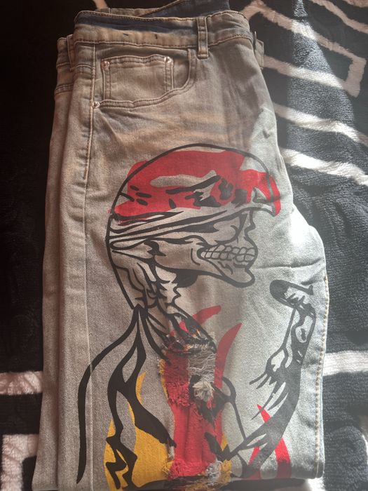 Blugi imprimare Grafiti