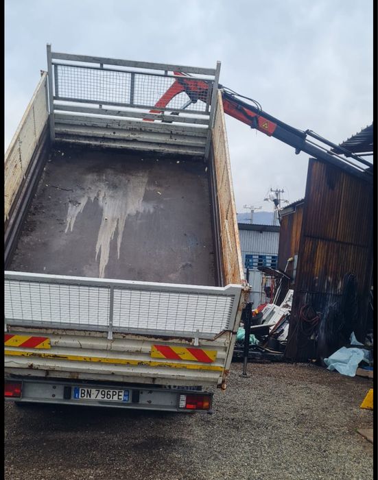 Iveco Eurocargo 7.5to basculabil trilateral cu macara 3to 68k km reali