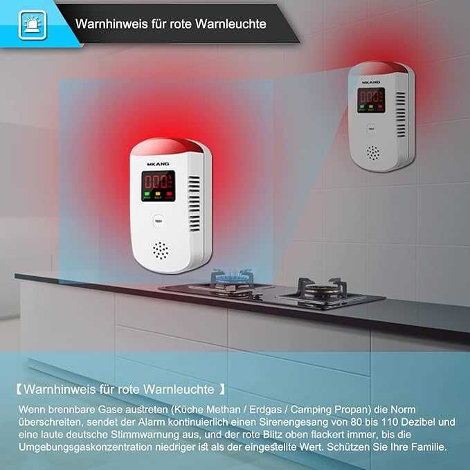 Детектор за газ MKANG, газ детектор за течове на пропан-бутан/газ