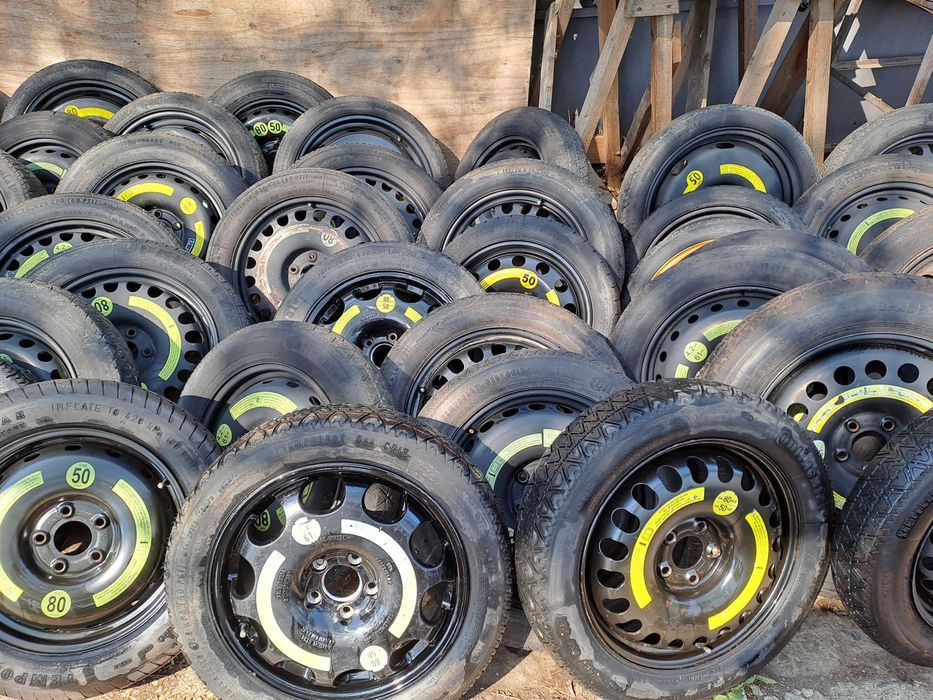 Roata de rezerva Slim 5x112 R16 Butuc 66.6 mm Audi Mercedes Skoda Vw