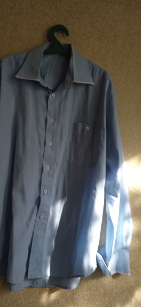 Голубые рубашки для офиса для школы