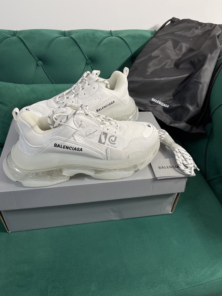 Adidasi Balenciaga Triple S Premium piele naturala