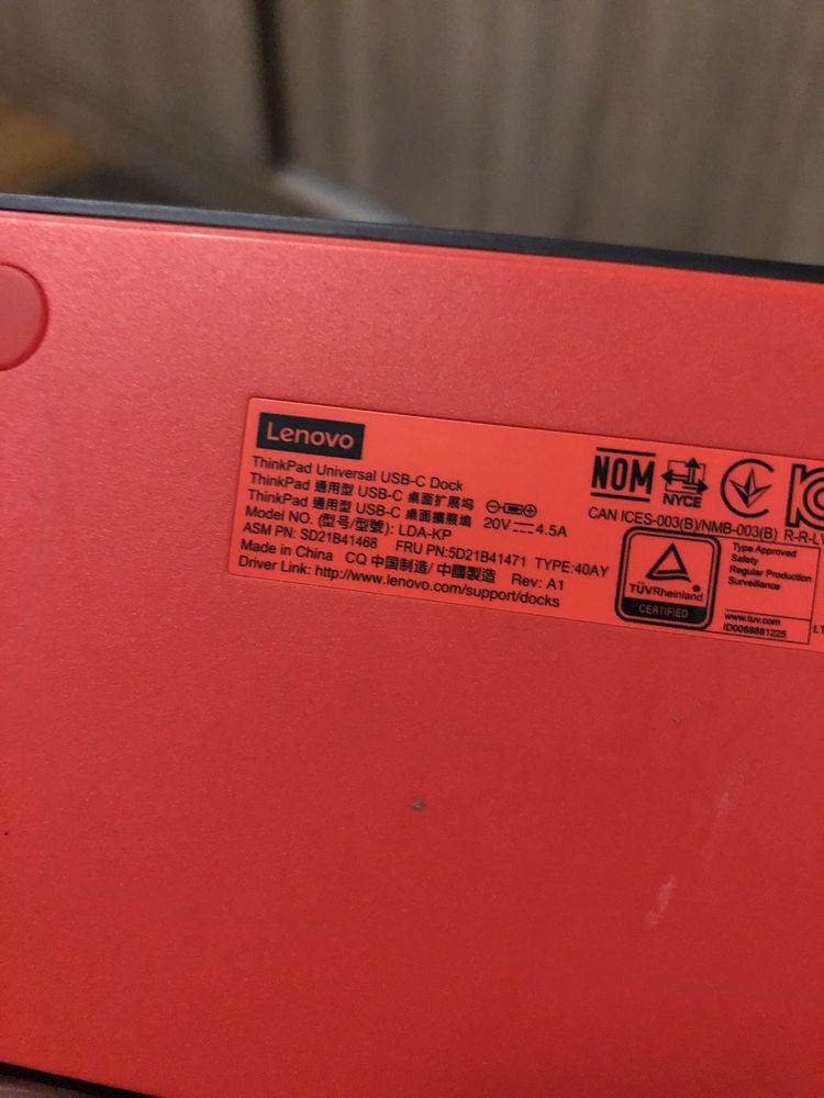 Lenovo Dock USB-C model LDA-KP