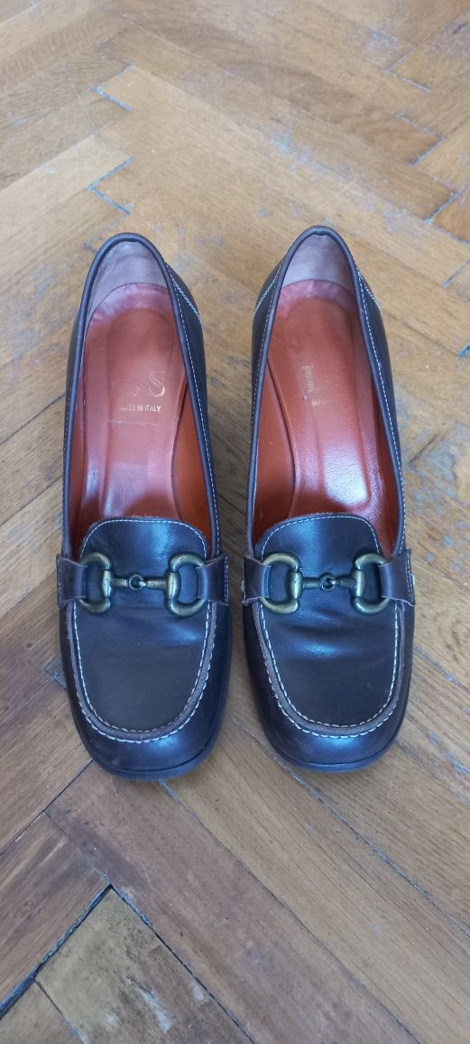 Pantofi damă piele vintage/retro