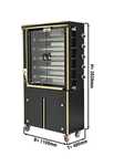 ROTISOR electric de pui cu 5 tepuse , capacitate 25-30 pui