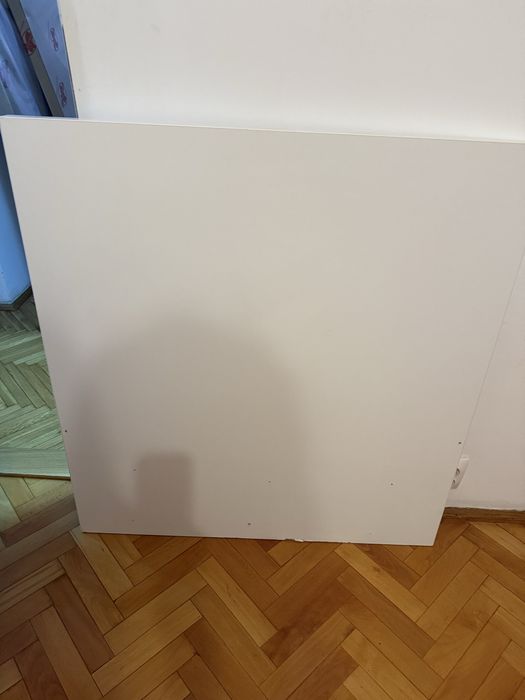 Pat solid din pal cu saltea de 90/200 cm