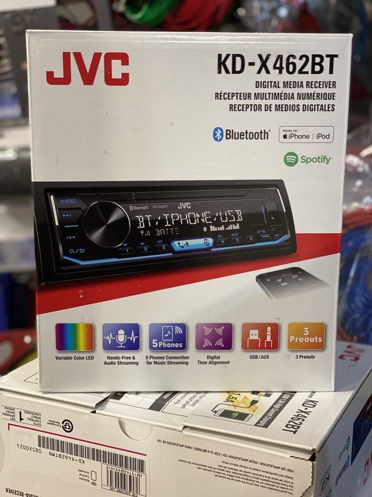 Jvc 462BT Bt usb aux radio автомагнитола магнитофон