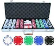 Servieta poke 100.300si500 jetoane. trusa poker jetoane set poker