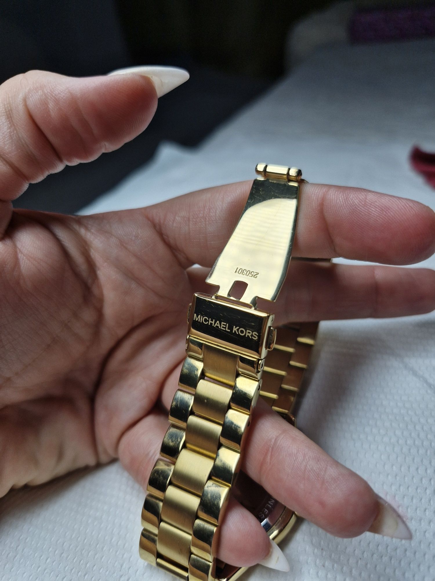 Ceas Dama Michael Kors Slim Runaway Gold & Pink ,MK3264