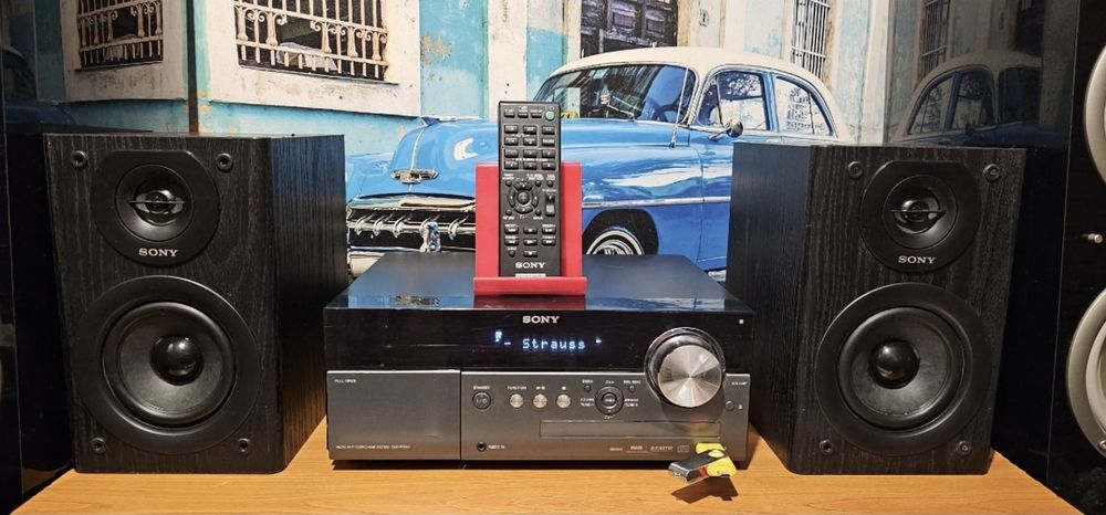 Amplificator statie receiver sistem Sony MX 550i USB CD radio boxe