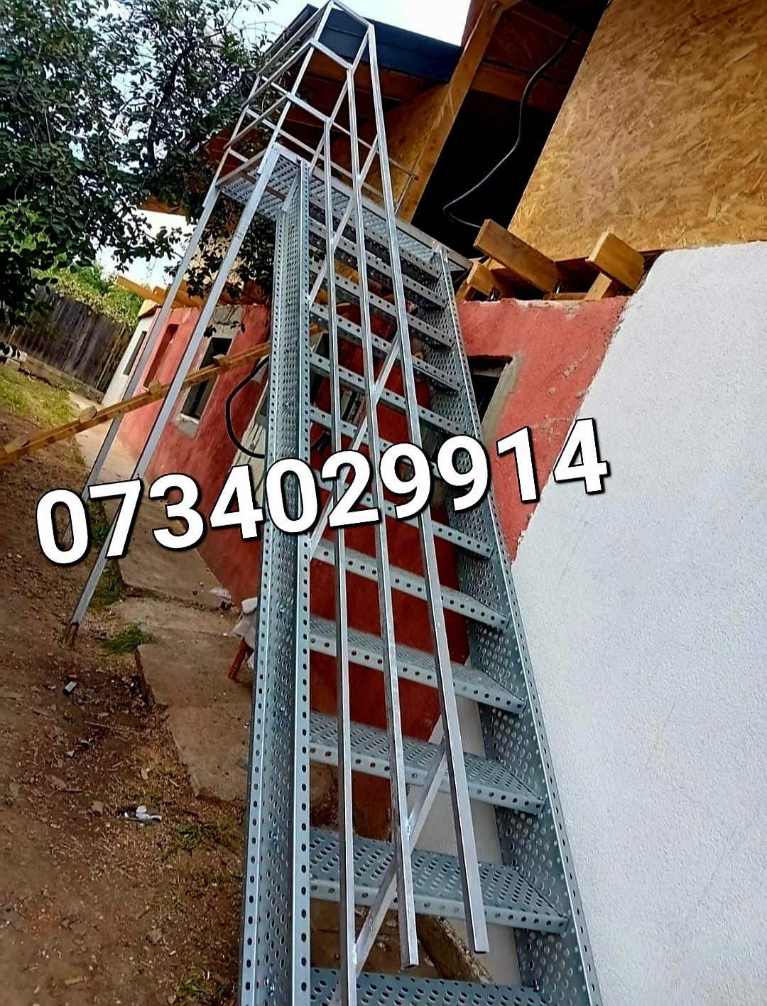 Scări metalice zincate