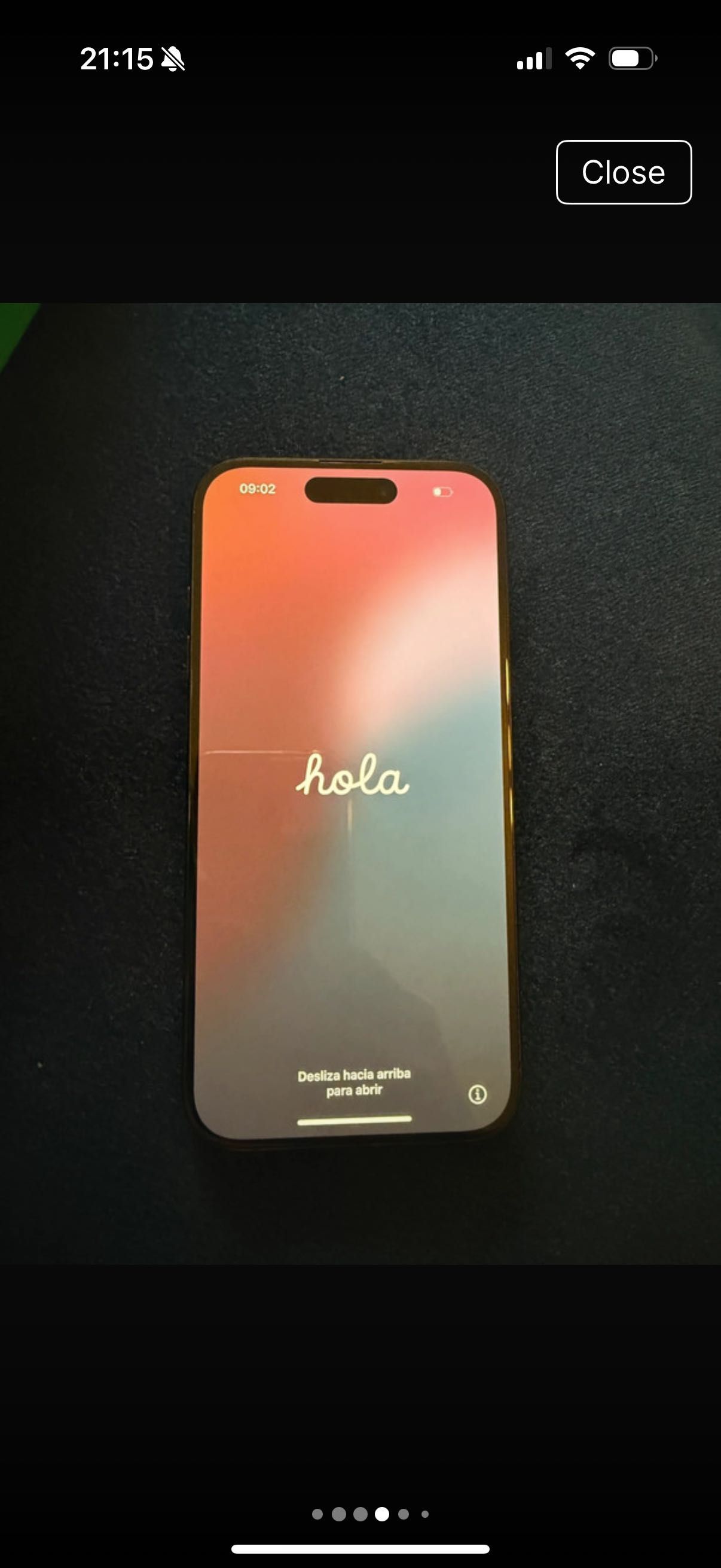 iPhone 15 pro black cu E-SIM 256gb