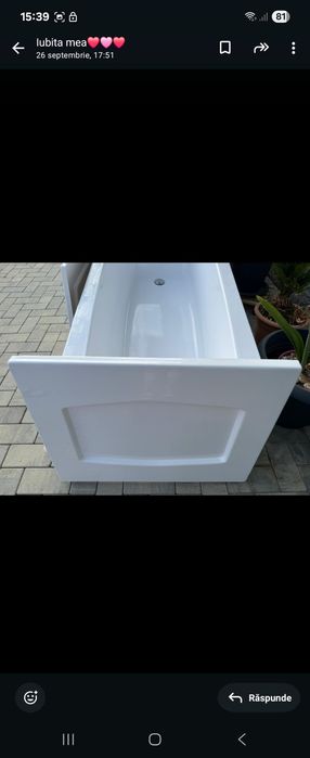 Cada de baie in stare noua