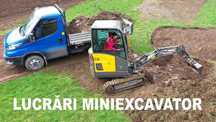 Închiriez utilaje construcții miniexcavator bobcat buldoexcavator casa
