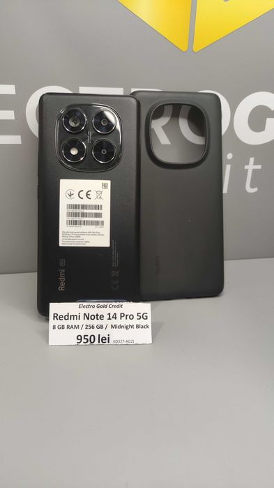 Redmi Note 14 Pro 5G 8GB RAM/256GB/Black/Produs Impecabil! ID327-AG2