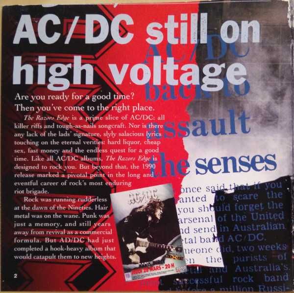 CD AC/DC - The Razors Edge 1990