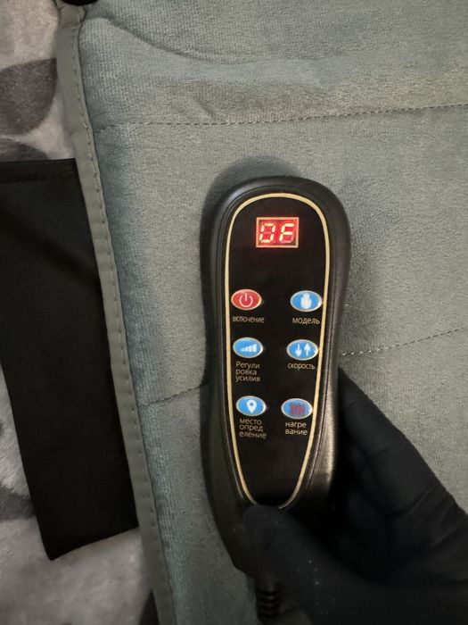 Массажный с подогревом матрас в машину на кресло